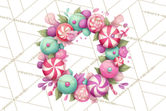 Christmas Wreaths Clipart PNG, Cute Cartoon Holiday Objects Product Image 3