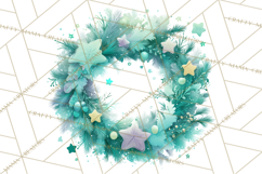 Christmas Wreaths Clipart PNG, Cute Cartoon Holiday Objects Product Image 4