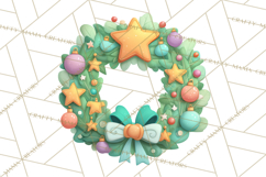 Christmas Wreaths Clipart PNG, Cute Cartoon Holiday Objects Product Image 4