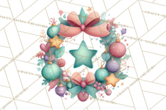 Christmas Wreaths Clipart PNG, Cute Cartoon Holiday Objects Product Image 3