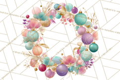 Christmas Wreaths Clipart PNG, Cute Cartoon Holiday Objects Product Image 5