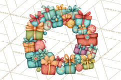 Christmas Wreaths Clipart PNG, Cute Cartoon Holiday Objects Product Image 3