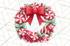 Christmas Wreaths Clipart PNG, Cute Cartoon Holiday Objects Product Image 2