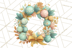 Christmas Wreaths Clipart PNG, Cute Cartoon Holiday Objects Product Image 4