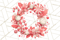 Christmas Wreaths Clipart PNG, Cute Cartoon Holiday Objects Product Image 3