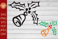 Christmas Holly - eps, jpg, dxf, svg, pdf, png files Product Image 1