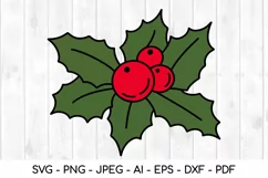 christmas berry svg