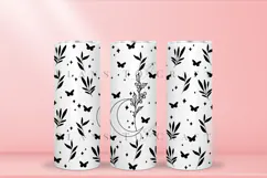 Holly birth flower skinny tumbler sublimation wrap with high resolution and transparant background are for 20oz and 30oz skinny tumbler