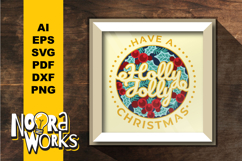 Holly Jolly 3D Shadow Box Product Image 1