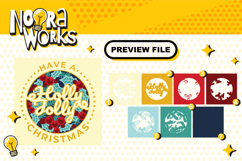 Holly Jolly 3D Shadow Box Product Image 2