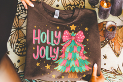Holly Jolly PNG, Merry Christmas PNG, Holiday PNG, Xmas PNG Product Image 2