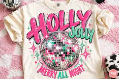 Retro Christmas Disco Ball PNG Product Image 1
