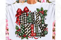 Merry Christmas Patriotic Trees PNG | Red White & Blue Subli Product Image 1
