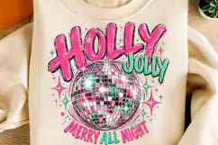 Retro Christmas Disco Ball PNG Product Image 2