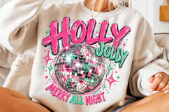 Retro Christmas Disco Ball PNG Product Image 3