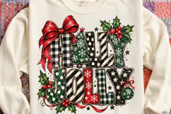 Merry Christmas Patriotic Trees PNG | Red White & Blue Subli Product Image 4