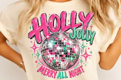 Retro Christmas Disco Ball PNG Product Image 4