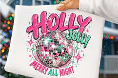 Retro Christmas Disco Ball PNG Product Image 5