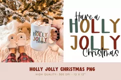Holly Jolly Christmas Png | Christmas Sublimation Png 