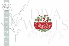 Holly Jolly SVG Christmas Door Hanger SVG Christmas Sign svg Product Image 2