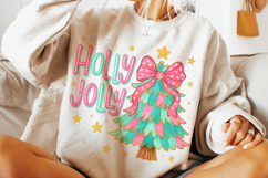 Holly Jolly PNG, Merry Christmas PNG, Holiday PNG, Xmas PNG Product Image 3