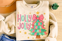 Holly Jolly PNG, Merry Christmas PNG, Holiday PNG, Xmas PNG Product Image 5