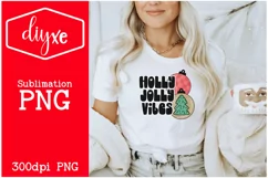 Holly Jolly Vibes| Christmas PNG | Christmas Shirt Product Image 1