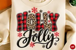 Holly Jolly PNG, Preppy Merry Coquette Christmas PNG Product Image 1