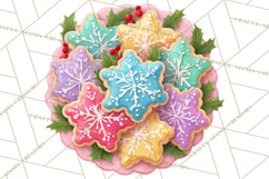 Christmas Cookies and Cupcakes Clip Art, Festive Holiday Png Product Image 3