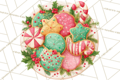 Christmas Cookies and Cupcakes Clip Art, Festive Holiday Png Product Image 5