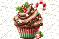 Christmas Cookies and Cupcakes Clip Art, Festive Holiday Png Product Image 5