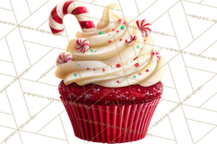 Christmas Cookies and Cupcakes Clip Art, Festive Holiday Png Product Image 3