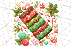 Christmas Cookies and Cupcakes Clip Art, Festive Holiday Png Product Image 2