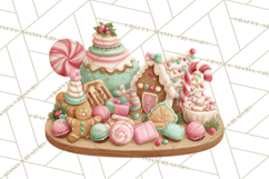 Christmas Cookies and Cupcakes Clip Art, Festive Holiday Png Product Image 2