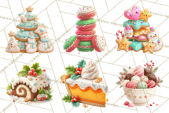 Christmas Cookies and Cupcakes Clip Art, Festive Holiday Png Product Image 5