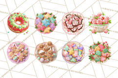 Christmas Cookies and Cupcakes Clip Art, Festive Holiday Png Product Image 4