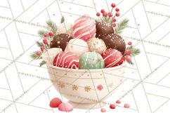 Christmas Cookies and Cupcakes Clip Art, Festive Holiday Png Product Image 3