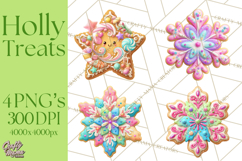 Christmas Cookies and Cupcakes Clip Art, Festive Holiday Png Product Image 1