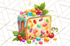 Christmas Cookies and Cupcakes Clip Art, Festive Holiday Png Product Image 5