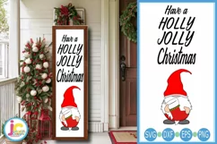 Christmas Welcome sign SVG | Have a Holly Jolly Christmas Product Image 1