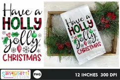 Have a holly jolly Christmas PNG gingerbread Sublimation Product Image 1