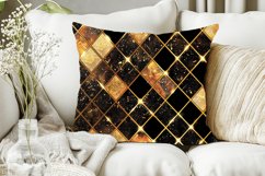 Holo Gold Grid Patterns Digital Paper Bundle Product Image 5