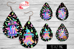 Holo Ghosts |Cute &amp; Spooky | 4 Sets of Teardrop Earrings Product Image 1