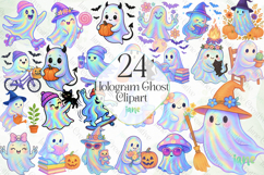 Hologram Ghost Clipart Bundle Product Image 1