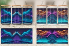 Hologram Wavy Fluid Glass Can Wraps Product Image 6