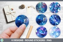 Bundle of six Holographic  Stickers designs.