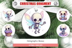 Ornament Holographic Skeletons Product Image 1