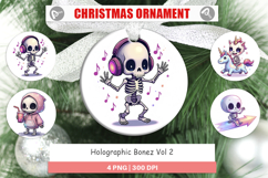 Ornament Holographic Skeletons Product Image 1