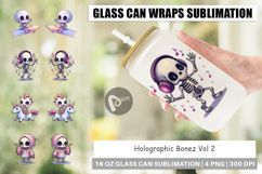 Glass Can Holographic Skeletons Product Image 1