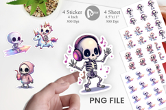 Holographic Skeletons Sticker Product Image 1